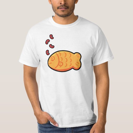 Kawaii rote Bohne Taiyaki japanischer T-Shirt (Vorderseite)