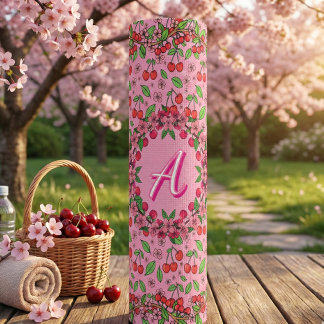 Kawaii Rote Kirsch-Schwingungen Süße Mädchen-Ästhe Yogamatte