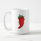 Kawaii rote scharfe Paprika-Diva Kaffeetasse (Links)