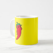 Kawaii rote scharfe Pfeffer-Diva Kaffeetasse (Vorderseite Links)