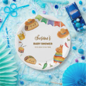 Kawaii Rustic Fiesta Taco Bout Eine Babydusche Pappteller (Party)