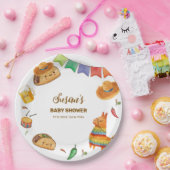 Kawaii Rustic Fiesta Taco Bout Eine Babydusche Pappteller (Party)