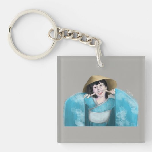 Kawaii Sachiko Schlüsselanhänger (Vorderseite)