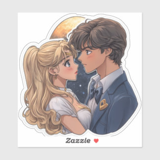 Kawaii SailorMoon TuxedoMask Romantischer Sticker