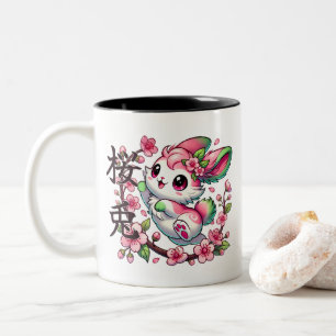 Kawaii Sakura Bunny Tasse