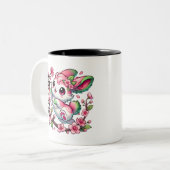 Kawaii Sakura Bunny Tasse (Vorderseite Links)