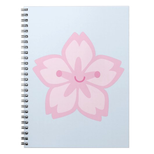 Kawaii Sakura Cherry Blossom Blume Notizblock (Vorderseite)