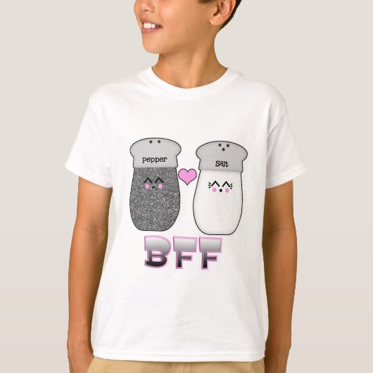 Kawaii Salt n Pepper BESTE FREUNDIN T-Shirt (Vorderseite)