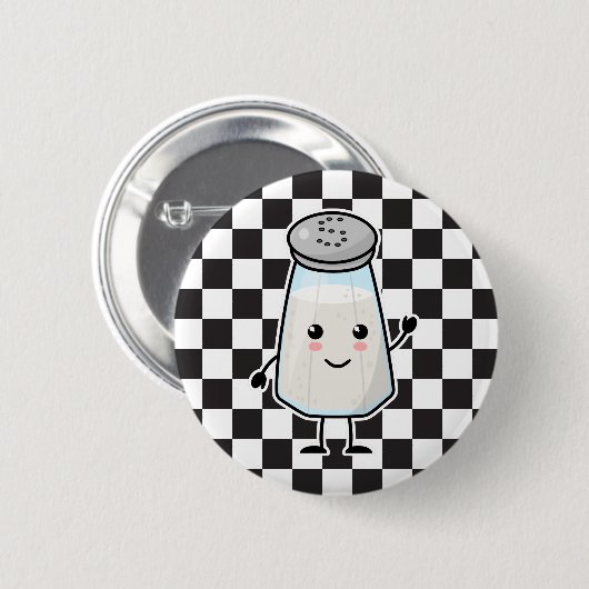 Kawaii Salt Shaker: Die besten Freunde für immer B Button (Vorne & Hinten)