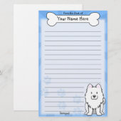 Kawaii-Samoyed-Stationierung Briefpapier (Vorne/Hinten)