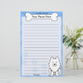Kawaii-Samoyed-Stationierung Briefpapier (Stehend Vorderseite)