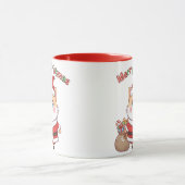 Kawaii Santa Cat Christmas Mug Gift for Cat Lovers Tasse (Zentrum)