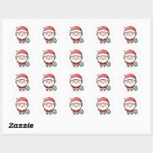 Kawaii Santa Claus Sticker (Blatt)