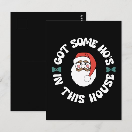 Kawaii Santa Postkarte (Vorne/Hinten)