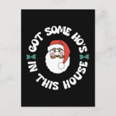 Kawaii Santa Postkarte (Vorderseite)