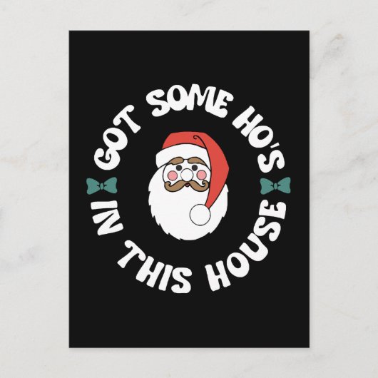 Kawaii Santa Postkarte (Vorderseite)