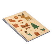 Kawaii Santa & Reindeer – Festive Christmas Notizblock (Rechte Seite)