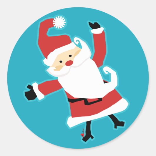 Kawaii Santa Stickers (Vorderseite)