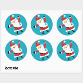 Kawaii Santa Stickers (Blatt)