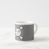 Kawaii Schädel Espressotasse (Vorderseite Rechts)