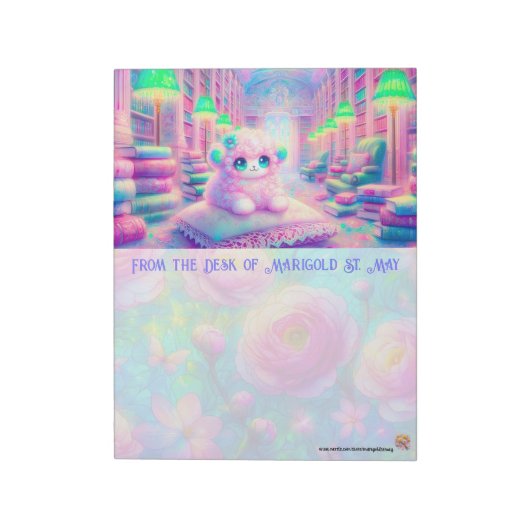 Kawaii-Schaf-Notizblock Notizblock (Rotiert)