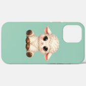 Kawaii-Schaf sitzt glücklich mit Süßem Case-Mate iPhone Hülle (Rückseite (Horizontal))