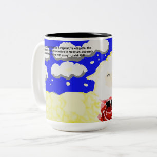 Kawaii-Schaf Zweifarbige Tasse