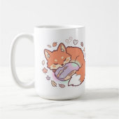 Kawaii-Schlaf-Gaming-Fuchs-Tasse Kaffeetasse (Links)