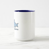Kawaii Schlafender Pummeliger Hai Becher Tasse (Zentrum)