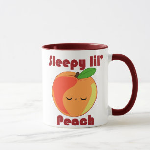 Kawaii schläfriges Lil' Pfirsich-Tasse Tasse