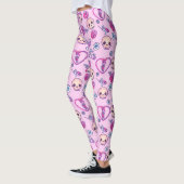 Kawaii Schlangen und Rose Pastel Goth Leggings (Links)