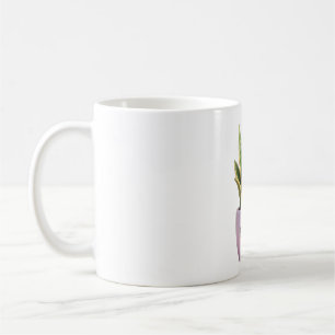 Kawaii-Schlangenpflanze-Innenraum-Pflanze-Tasse Kaffeetasse