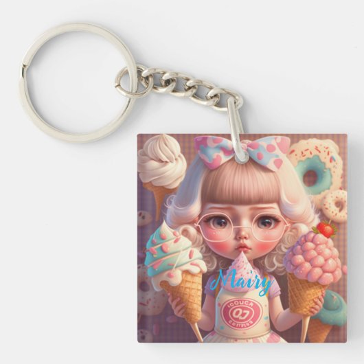 Kawaii Schlüsselanhänger (Vorderseite)