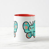 Kawaii-Schmetterlings-Kaffeetasse Küche Büro Kunst Tasse (Zentrum)
