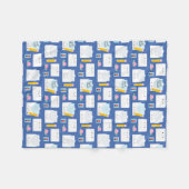 Kawaii Schneckenpost Fleecedecke (Vorderseite (Horizontal))