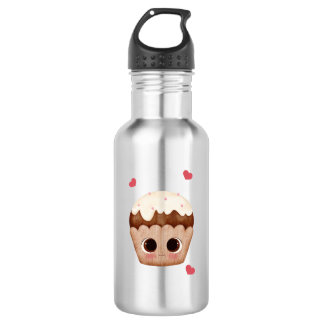 Kawaii-Schokoladen-Cupcake-Wasserflasche Edelstahlflasche