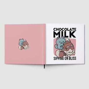 Kawaii Schokoladen Milch Katze – Cozy Getränk & Ni Gästebuch