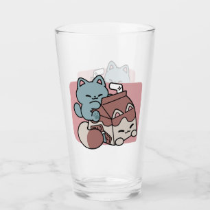Kawaii Schokoladen Milch Katze – Cozy Getränk & Ni Glas
