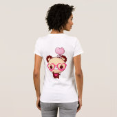 Kawaii Schokoladenbär T-Shirt (Schwarz voll)