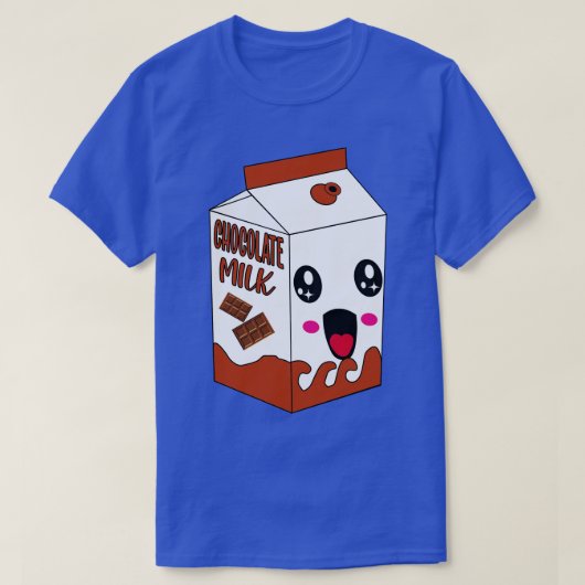 Kawaii-Schokoladenmilch T-Shirt (Design vorne)