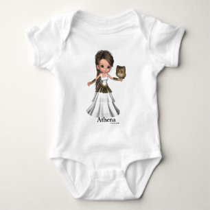 Kawaii schönes Athene griechisches Göttin-Shirt Baby Strampler