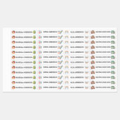 Kawaii School Cute Design Iron On  Etiketten (Blatt)