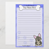 Kawaii Schwede Vallhund Briefpapier (Vorne/Hinten)