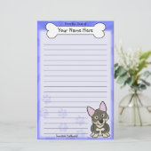 Kawaii Schwede Vallhund Briefpapier (Stehend Vorderseite)
