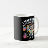 Kawaii Science Teacher – Cute Chibi Superpower Kaffeetasse (VorderseiteRechts)