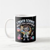 Kawaii Science Teacher – Cute Chibi Superpower Kaffeetasse (Links)