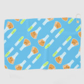 Kawaii Scientist Science Labrador Golfhandtuch (Horizontal)
