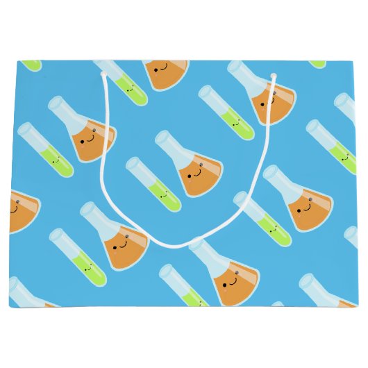 Kawaii Scientist Science Labrador Große Geschenktüte (Vorderseite)