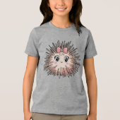 Kawaii Sea Urchin Tri-Blend Shirt (Vorderseite)