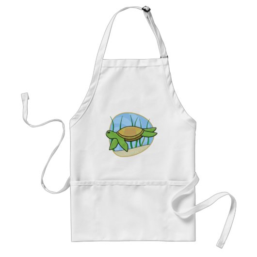 Kawaii Seeschildkröte-Schürze Schürze (Vorne)